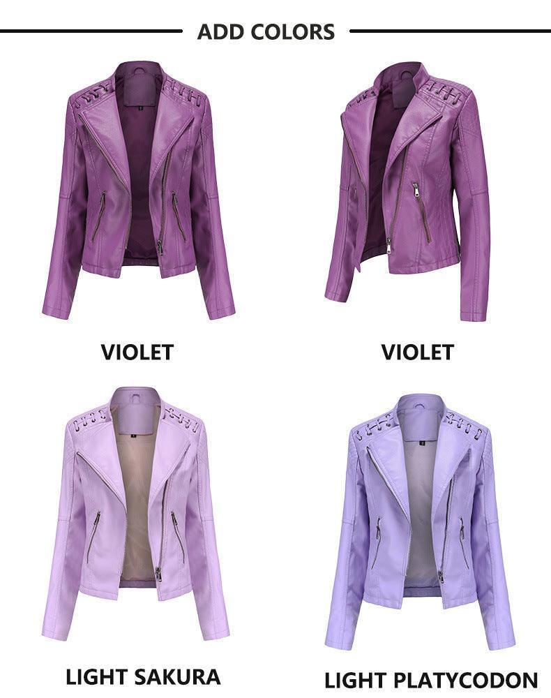 Vilma Women Short High Quality Leather Jacket - Vestir en Moda