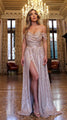 Vivianna Off Shoulders Women Clothing Sequined Slim Slit Maxi Dress - Vestir en Moda