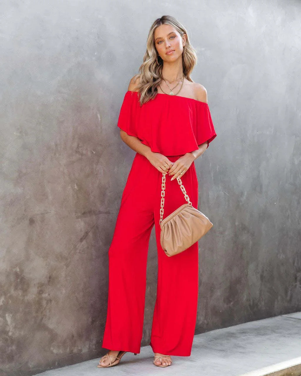 Wanni Spring Summer Women Clothing Off Shoulder Elegant Jumpsuits - Vestir en Moda
