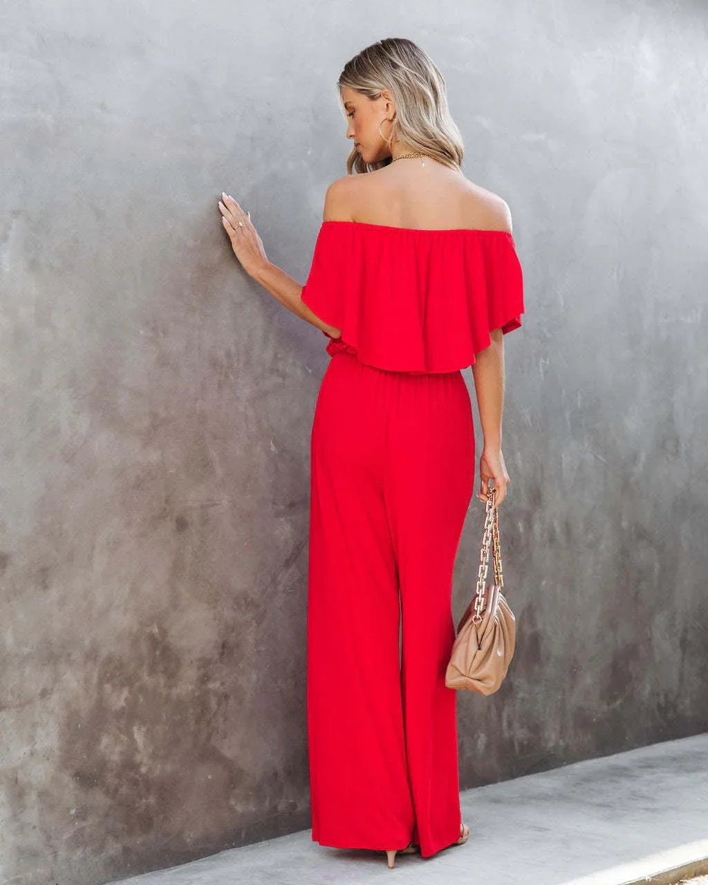 Wanni Spring Summer Women Clothing Off Shoulder Elegant Jumpsuits - Vestir en Moda