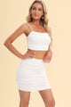 Willoughby Ruched Cropped Two Pieces Set - Vestir en Moda