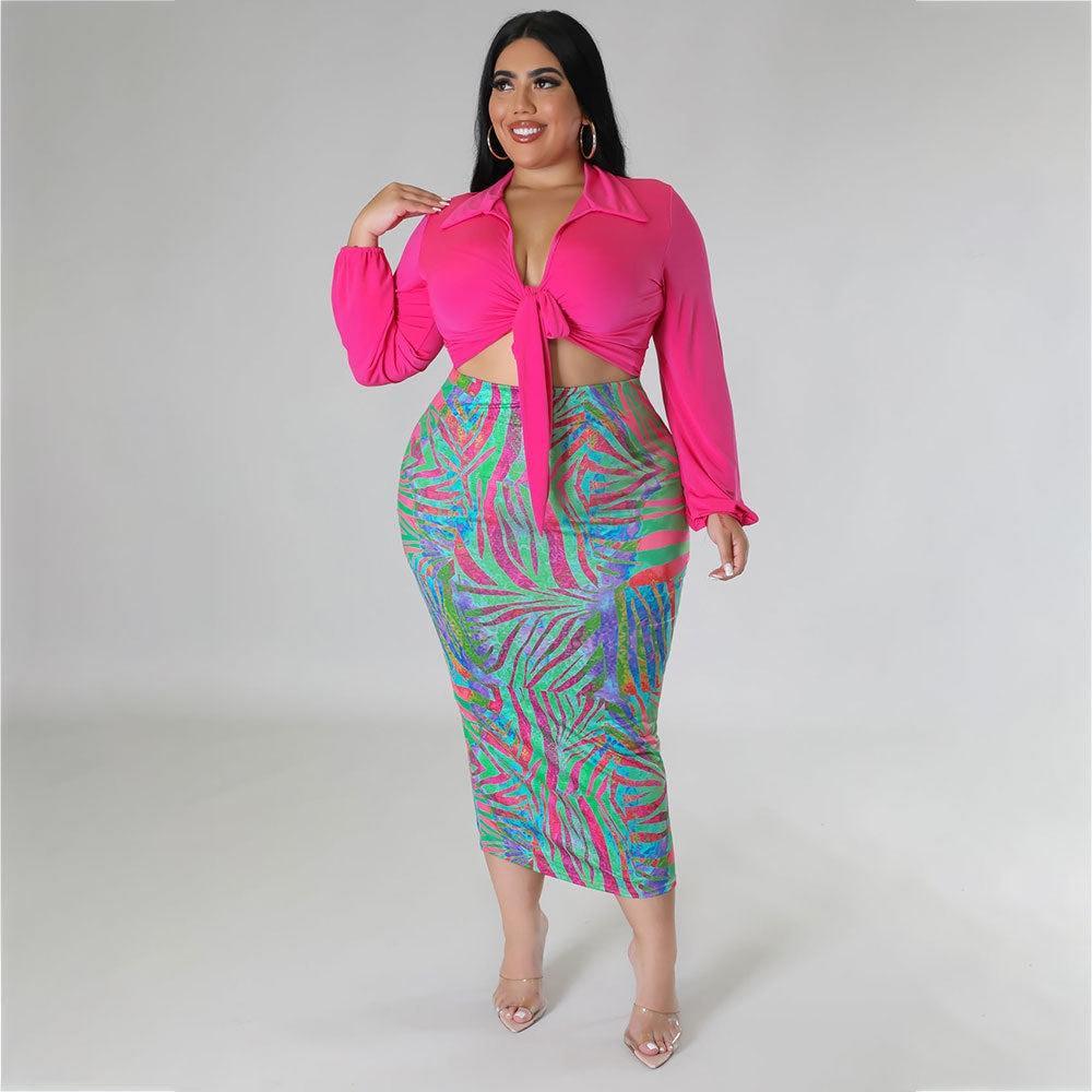 Willow Plus Size Young Hip Bag Collared Outfit - Vestir en Moda
