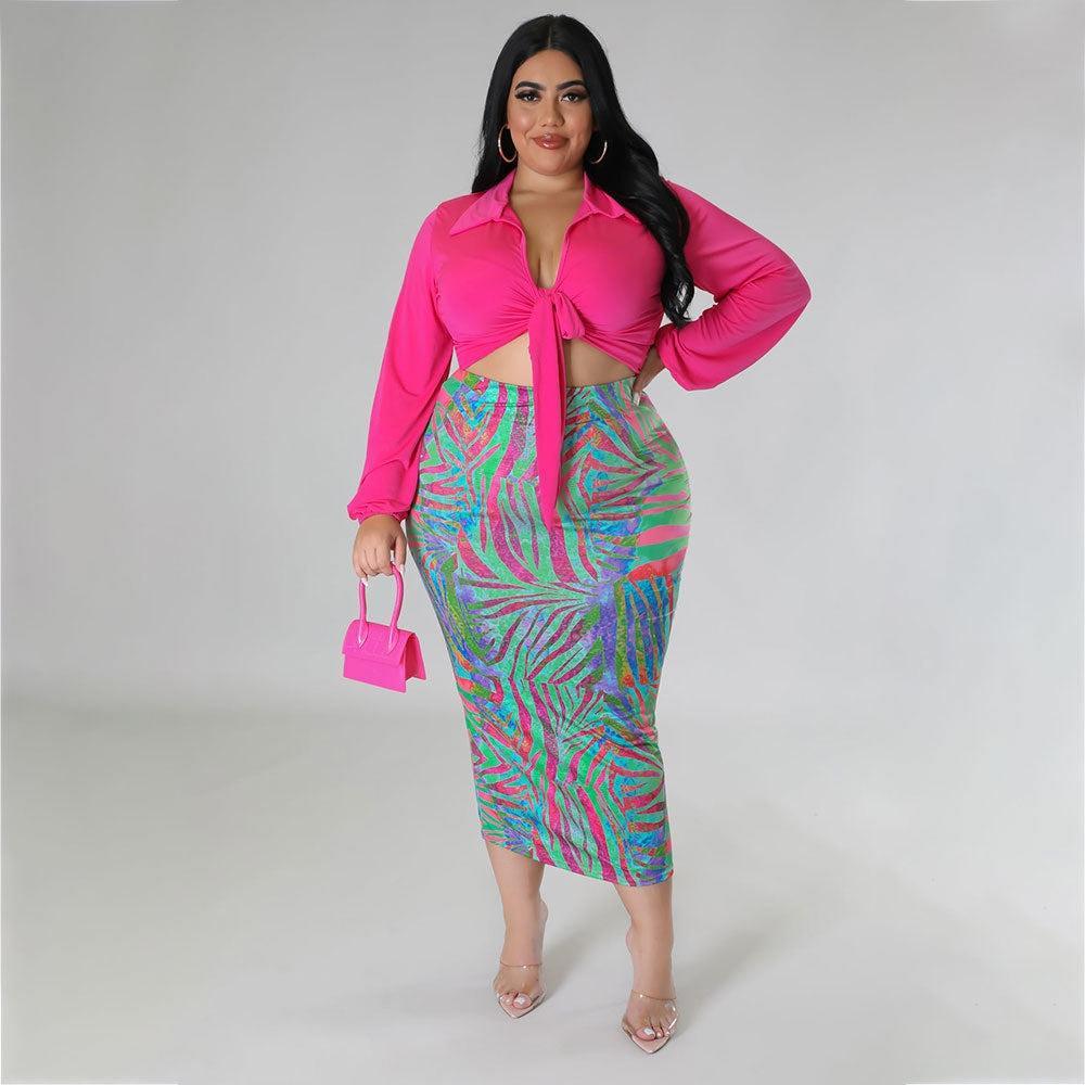 Willow Plus Size Young Hip Bag Collared Outfit - Vestir en Moda