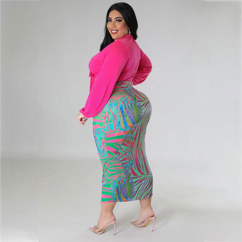 Willow Plus Size Young Hip Bag Collared Outfit - Vestir en Moda
