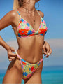 Wrenley Flower Printed Bathing Bikini Sets - Vestir en Moda