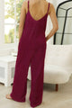Yeimi Scoop Neck Spaghetti Strap Pocket Jumpsuits - Vestir en Moda