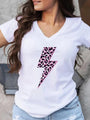 Zoe Lightning Leopard Summer Trending Tees - Vestir en Moda