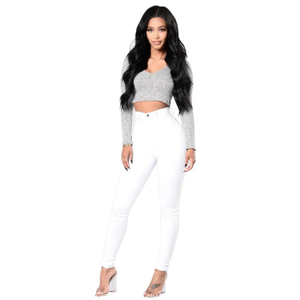 Zuri Elastic Required Fashion Wear High Rise Jeans Plus Size Denim - Vestir en Moda