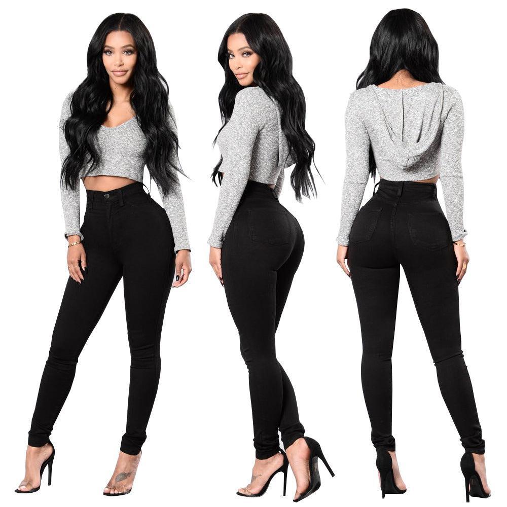 Zuri Elastic Required Fashion Wear High Rise Jeans Plus Size Denim - Vestir en Moda