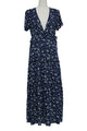 Zuri Ruffled Floral V-neck Maxi Dresses - Vestir en Moda