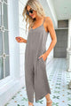 Ritta Round Neck Pocketed Sleeveless Jumpsuits