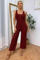 Amoura Sleeveless Straight Leg Jumpsuit - Vestir en Moda
