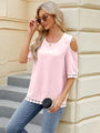Teresa Cold Shoulder Half Sleeve Blouse