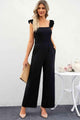 Cristina Smocked Square Neck Wide Leg Jumpsuits