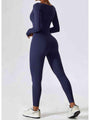 Leatris Square Neck Long Sleeve Sports Jumpsuits