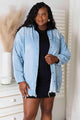 Raysa Full Size Distressed Raw Hem Jacket