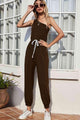 Debora One-Shoulder Sleeveless Jumpsuits