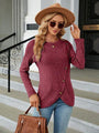 Tatiana Round Neck Long Sleeve Blouse