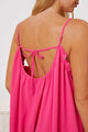 Rainieris Full Size Ruffle Trim Tie Back Cami Jumpsuits with