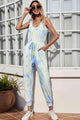 Tatiana Tie-Dye Scoop Neck Sleeveless Jumpsuits