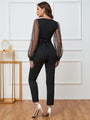 Arlet Plunge Long Sleeve Jumpsuit - Vestir en Moda