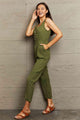 Katrina Tied Sleeveless Jumpsuits with