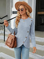 Tatiana Round Neck Long Sleeve Blouse
