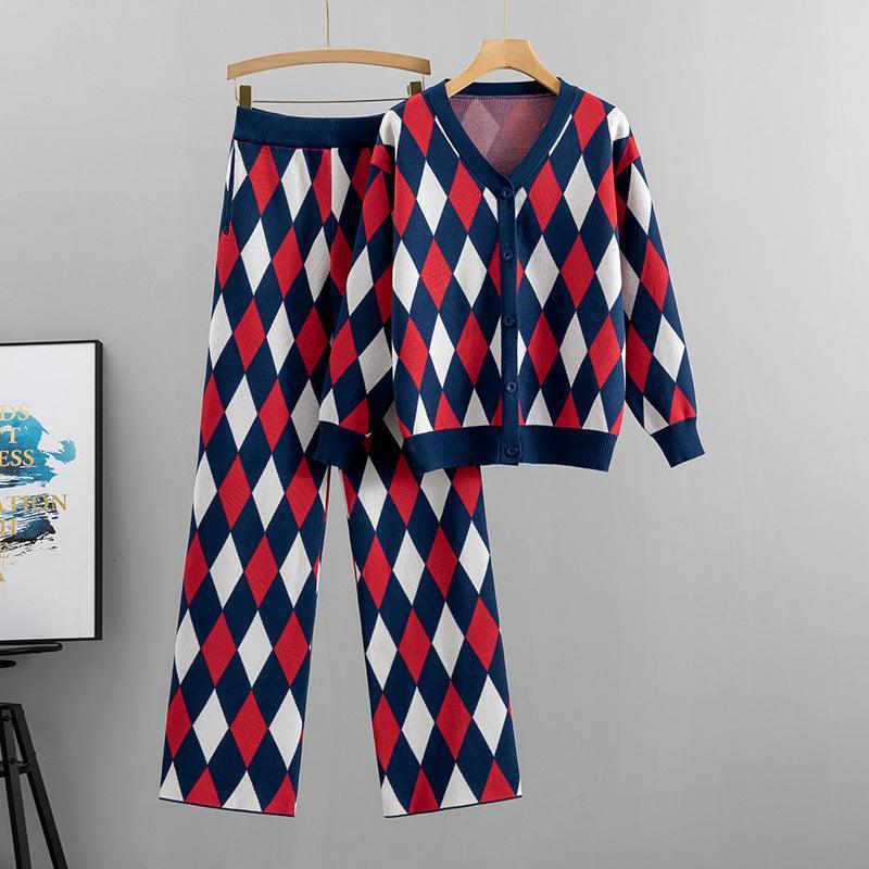 Giorgia women's and winter plaid casual Two Pieces Sets - Vestir en Moda