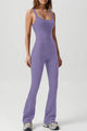 Vanessa Square Neck Sleeveless Sports Jumpsuits