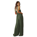 Estephanie Smocked Wide Strap Jumpsuits