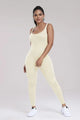 Yuddy Wide Strap Sleeveless Active Jumpsuits