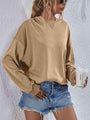 Franchesca Dropped Shoulder Slit Sweater