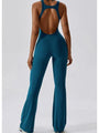 Factima Cutout Wide Strap Bootcut Active Jumpsuits