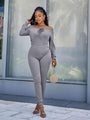 Dulce Up Off-Shoulder Long Sleeve Jumpsuits
