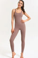 Esthel Crisscross Sleeveless Active Jumpsuits