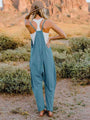 Carolina Double Take  V-Neck Sleeveless Jumpsuits