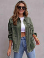 Esperanza Distressed Drop Shoulder Jacket