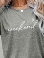 Zoe WEEKEND Flower Graphic Short Sleeve Tees