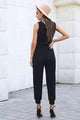 Pamela Tied Surplice Neck Sleeveless Jumpsuits