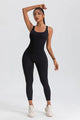 Yuddy Wide Strap Sleeveless Active Jumpsuits