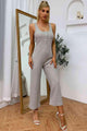 Amoura Sleeveless Straight Leg Jumpsuit - Vestir en Moda