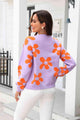 Iris Round Neck Dropped Shoulder Pullover Sweater