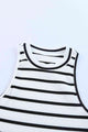 Olivia Striped Ribbed Round Neck Tank
