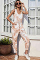 Giorgina Tie-Dye Sleeveless Jumpsuits with Pockets