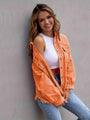 Esperanza Distressed Drop Shoulder Jacket