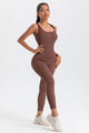 Yuddy Wide Strap Sleeveless Active Jumpsuits