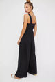 Estephanie Smocked Wide Strap Jumpsuits