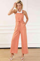 Suriver Drawstring Overalls with Pockets Jumpsuits