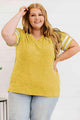 Vanessa Plus Size Striped V-Neck T-Shirt