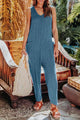 Yuddit Double Take Full Size Sleeveless Straight Jumpsuits